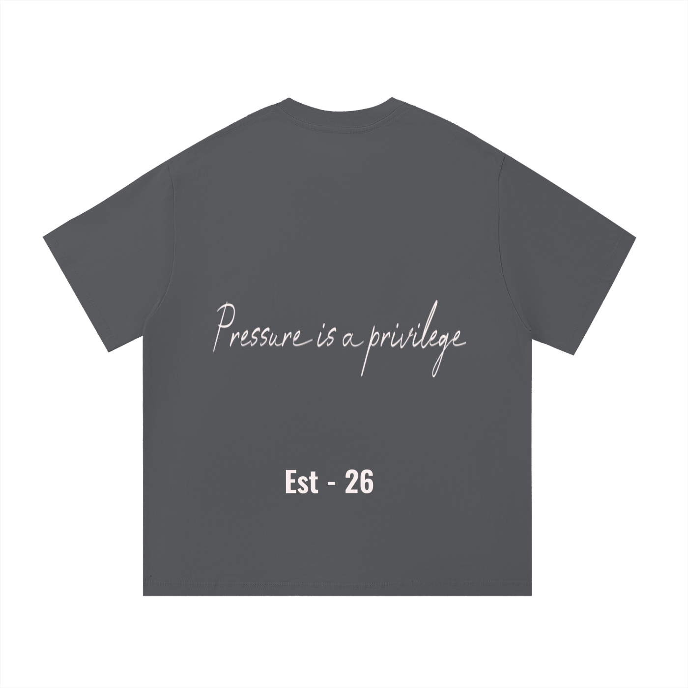 Legacy’s Preserved “Pressure Is a Privilege” Graphic Tee – Charcoal