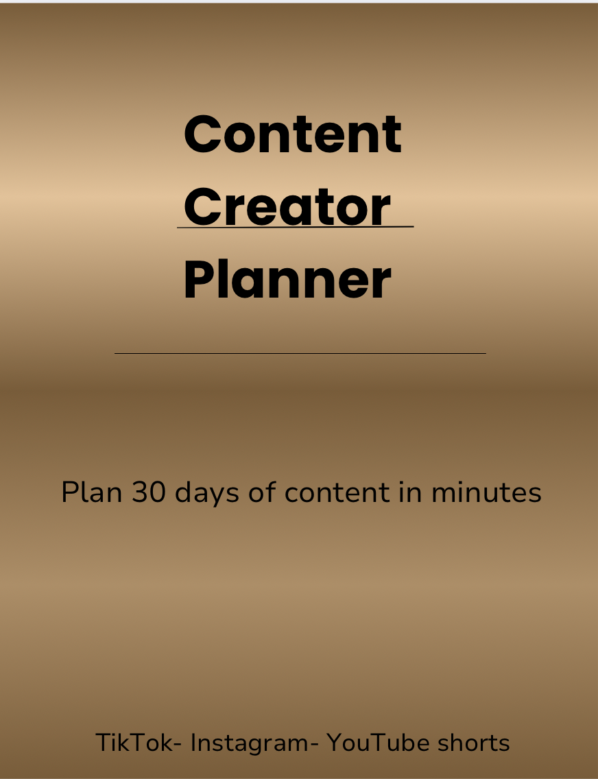 Content Creator Planner – Plan, Post & Repurpose Content
